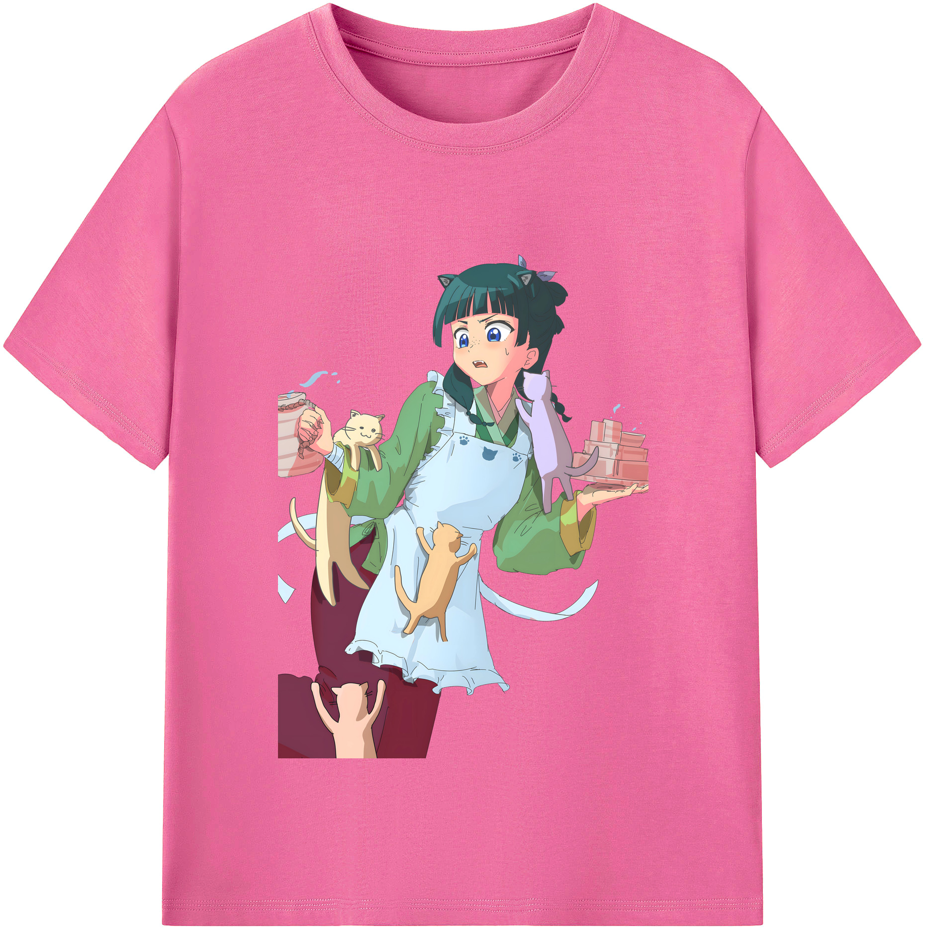 （画像用） 薬屋のひとりごと The Apothecary Diaries レディースカジュアルプリントTシャツ（綿100％）